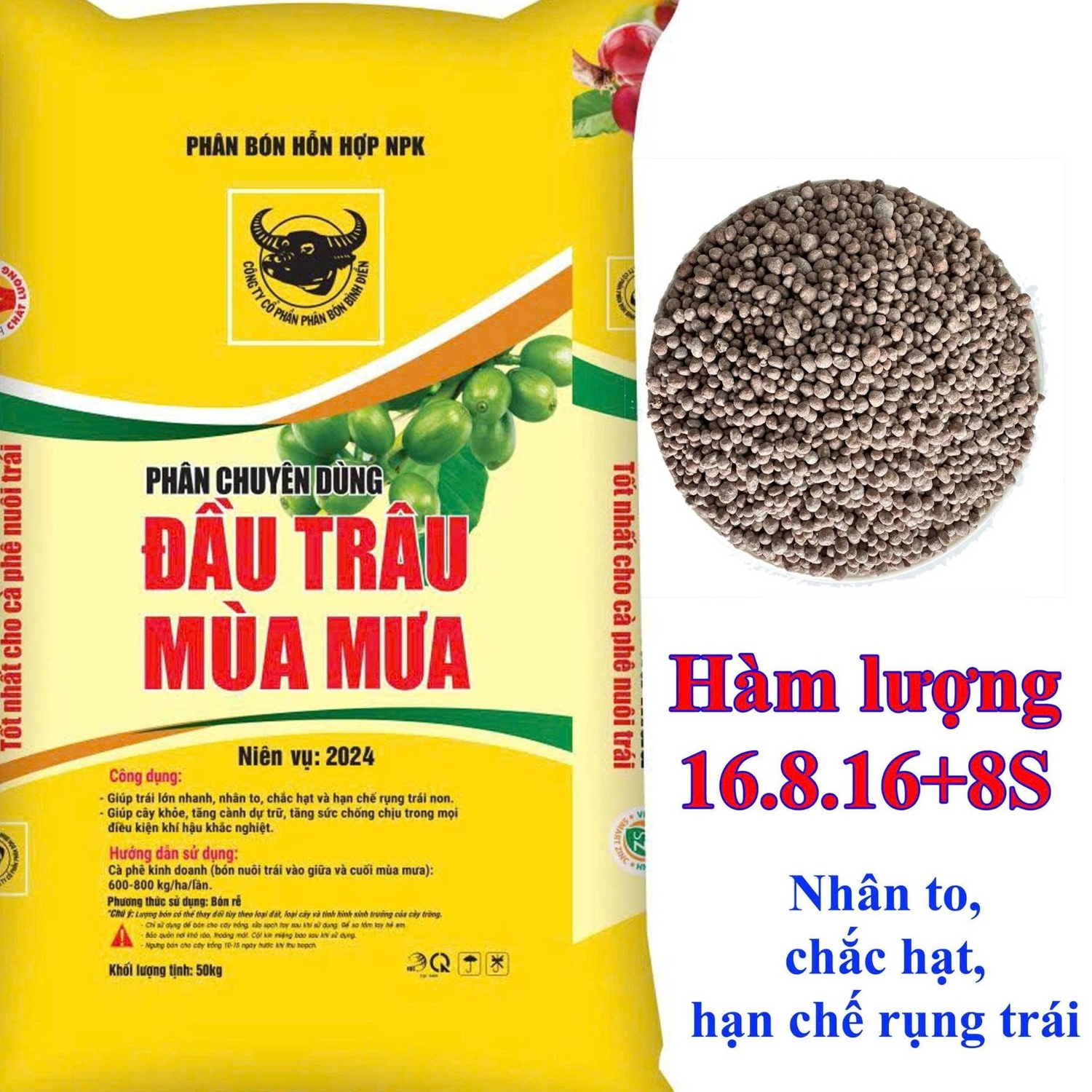 Phân đầu trâu nuôi trái